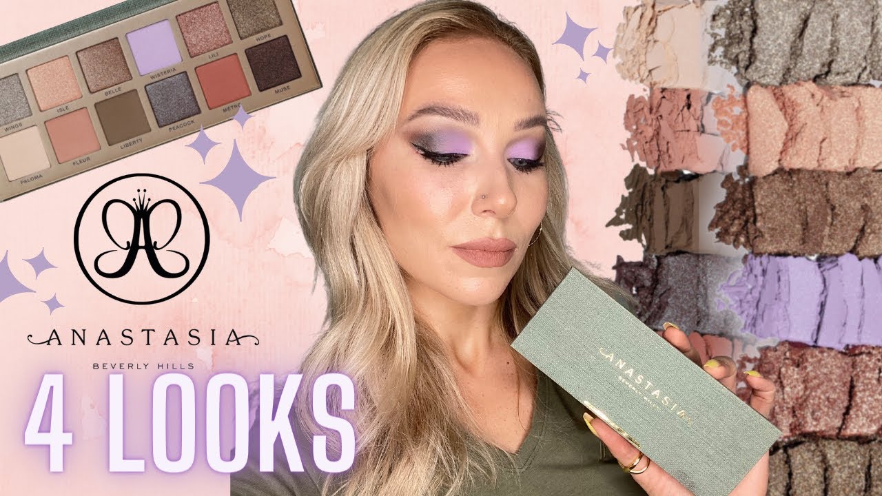 NEW ANASTASIA BEVERLY HILLS NOUVEAU EYESHADOW PALETTE REVIEW + 4 LOOKS