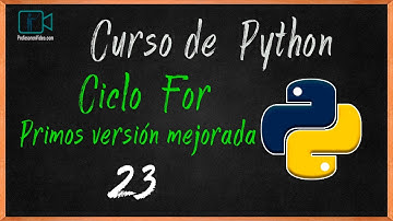 Cálculo de números primos en Python,  versión mejorada.