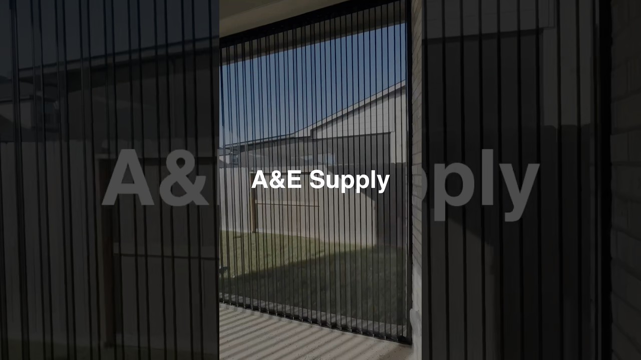 Aluminum Mesh Folding Screen Door Patio Installation