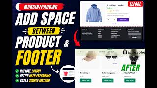 How To Add Margin/Padding On Single Product Page Before Footer | WordPress Space  Better UI/UX