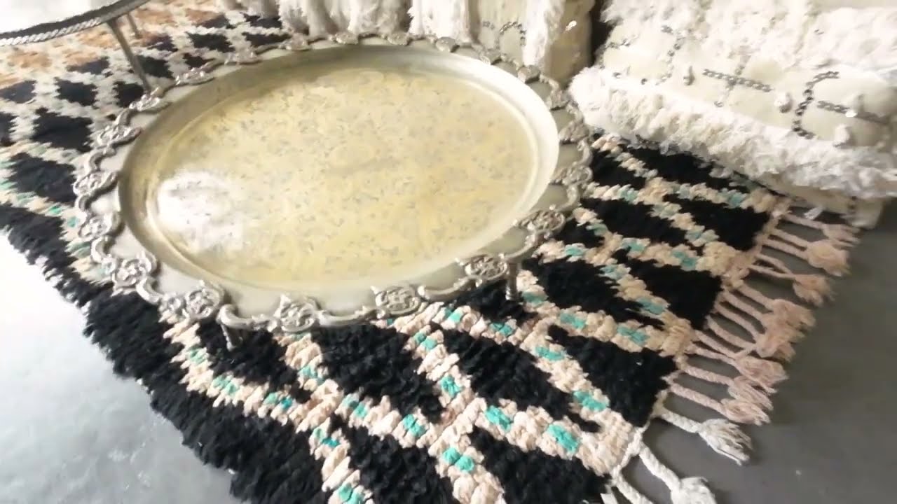Moroccan Metal Table】モロッコのメタルトレイテーブルMT12_15/Hibou 