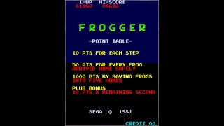 The original Frogger 1981 (Konami/Sega) - My Gameplay