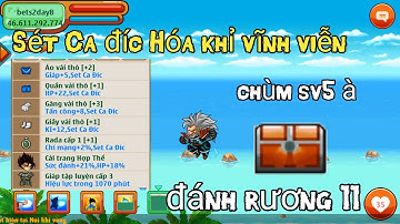 🐉Ngọc rồng online🐉_ Cầm sét Ca đíc 7sao đánh rương 11 và cái kết chùm sv5 luôn