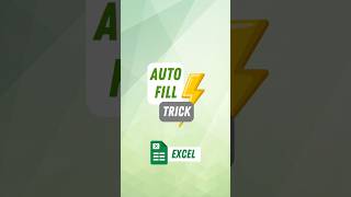 Excel Auto Fill Trick That Saves Hours #excel