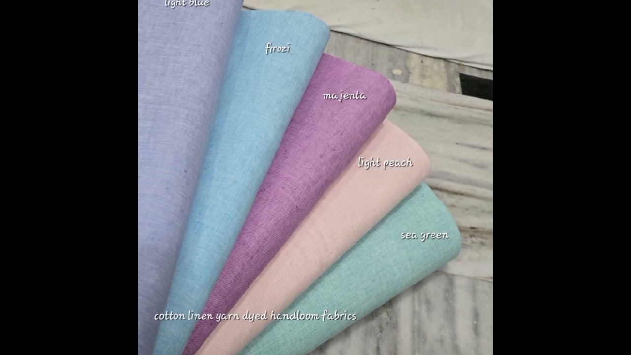 Yarn Dyed Plain colors cotton linen fabric