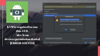 DEV KVM ERROR Resolved