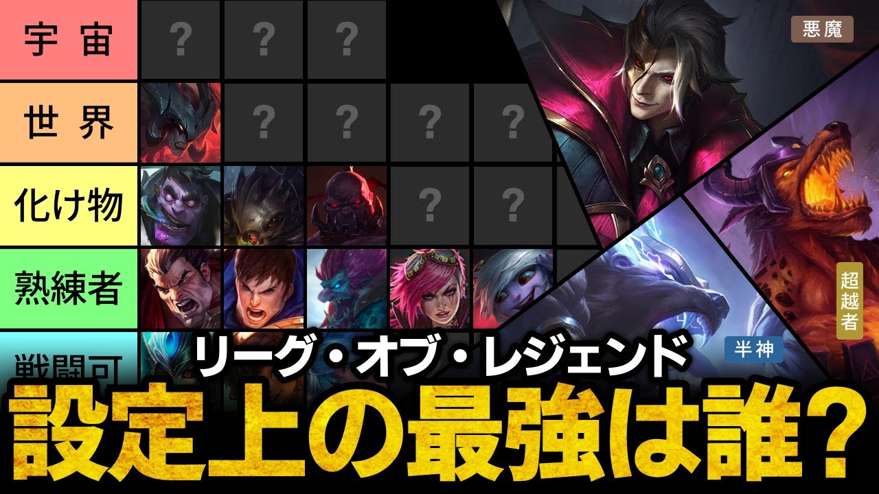 【完全版】全172体のチャンピオンから最強の存在を決めます！【リーグオブレジェンド／League of Legends】