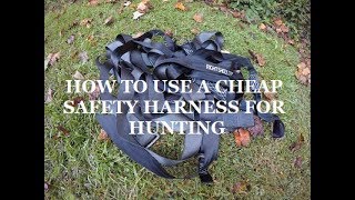 How To Put On A Guide Gear &amp; Lone Wolf Safety Harness