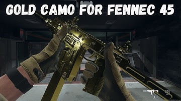 How to get gold camo for the Fennec 45 (Modern Warfare 2)