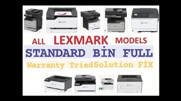 Lexmark Standart Bin Full Error Solution Fix ALL MODELS ms510 ms410 Ms610 mx511 711 811