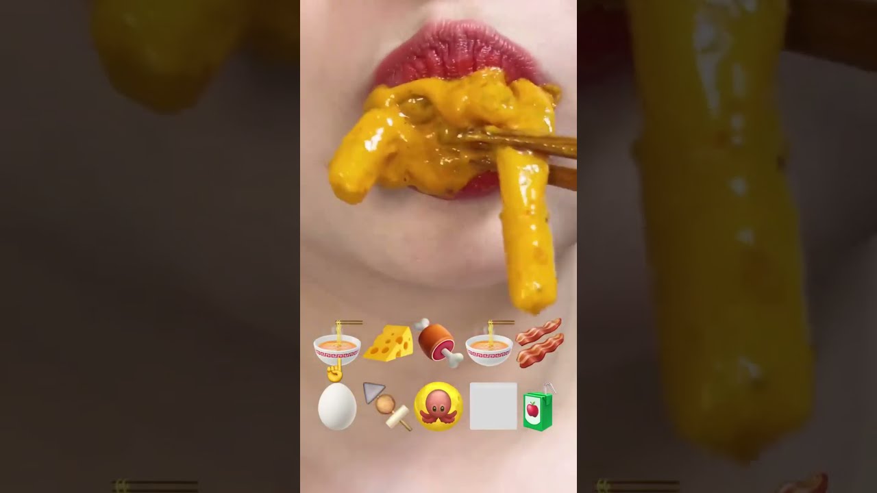 Asmr ROSE TTEOKBOKKI Eating Sounds