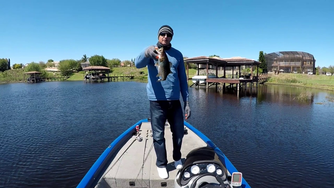 Bass fishing johns lake in a bad cold front. YouTube
