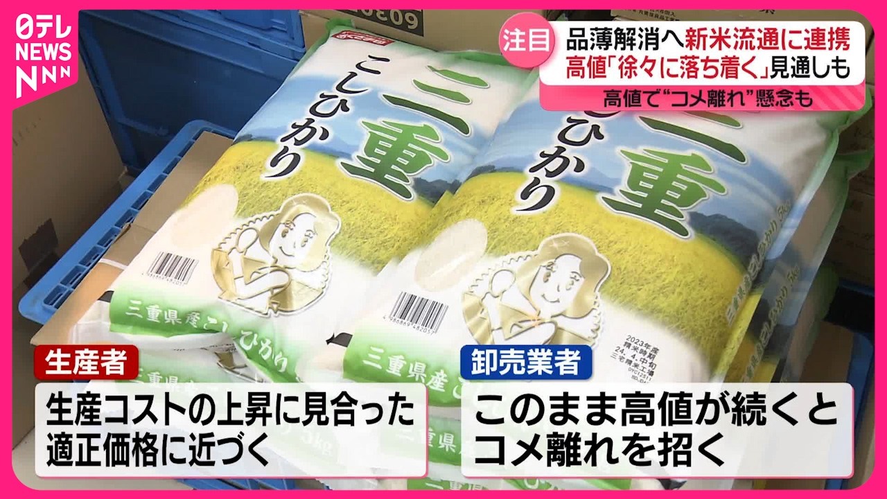 コメ】品薄、いつ解消？「新米」収穫順調も価格は上昇 “コメ離れ”懸念 