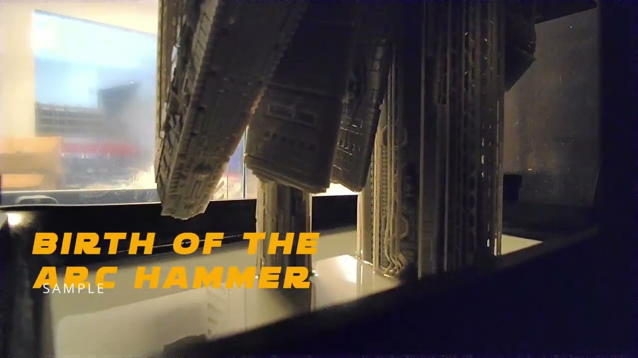 3d printed Arc hammer Starwars Dreadnought timelapse