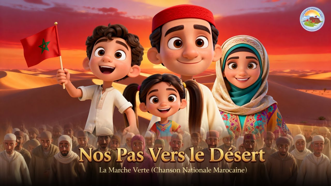 Nos Pas Vers le Désert – La Marche Verte (Chanson Nationale Marocaine) 🇲🇦