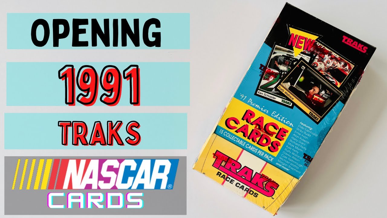 Opening a Box of 1991 Traks NASCAR Racing Cards Hunting For Jeff Gordon