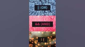😘Logical Operators in JavaScript #youtubeshort #javascript #shortvideo #programming #shorts