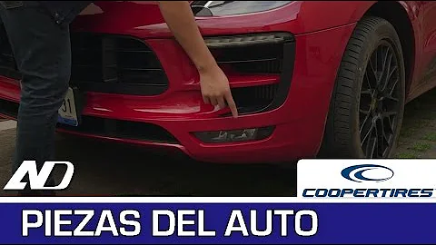 ¿Cómo se llama la parte delantera del coche?