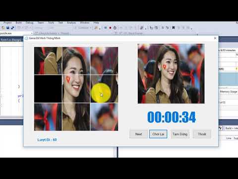 Video Game đố giải hình, ghép hình bằng c# - youtube