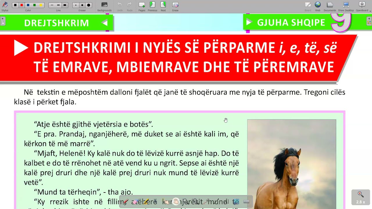 77 Gjuha 9 Filara Mesimi 77 Drejtshkrimi i nyjës së përparme i e të së të emrave mbiemrave përmrave