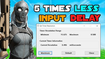 ✅ How to get Less INPUT DELAY Fortnite PC (Reduce Input Lag & BOOST FPS) with Timer Resolution