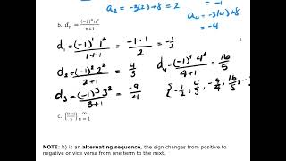 MATH&142 - Section 11.1 Sequences and Their Notation