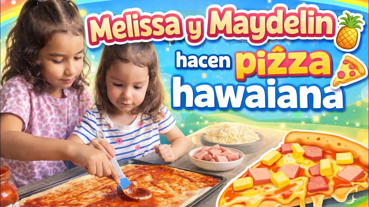 Cocinando pizza hawaiana con mi hermanita🍕👩🏻‍🍳🎀 