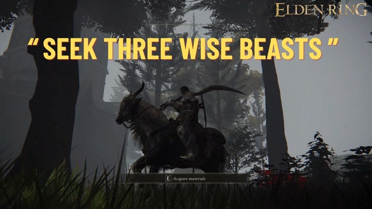 ELDEN RING How to Solve Seek three Wise Beasts riddle of Sorcerer's