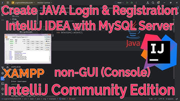 IntelliJ IDEA with MySQL: Userlogin and Signup with MySQL Server Database (Console) non-GUI