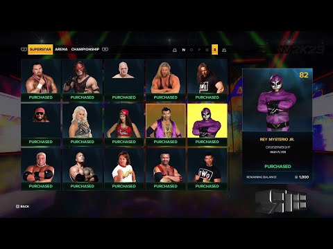 WWE 2K23 All Unlockables Excluding 2K Showcase & MyRise Rewards