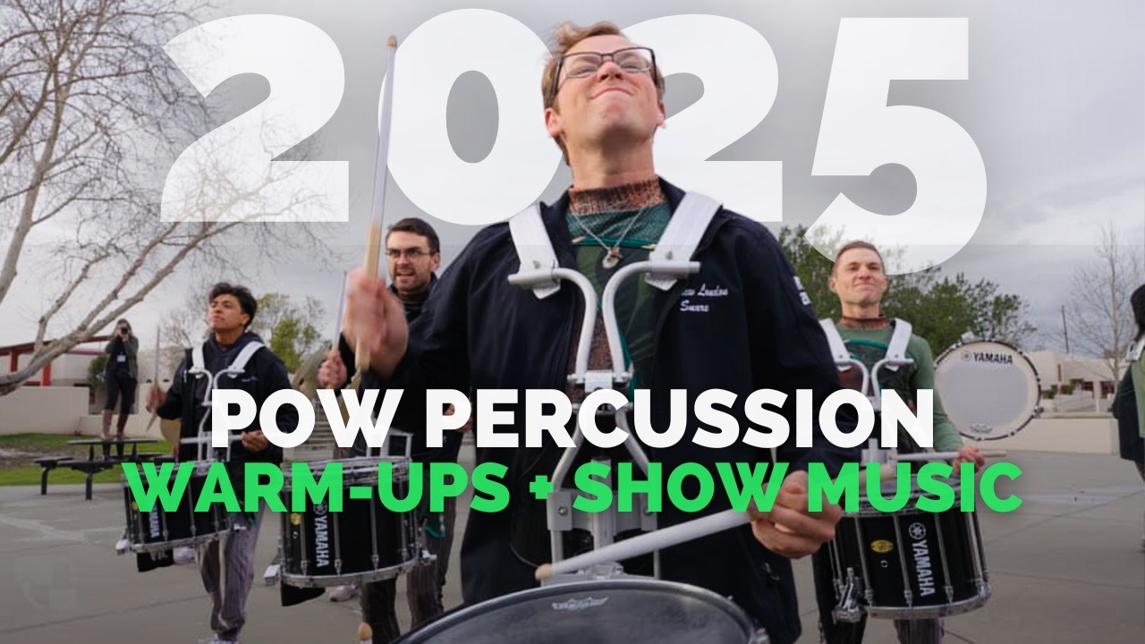 POW Percussion 2025 - Full Warm-up + Show Music (4k)