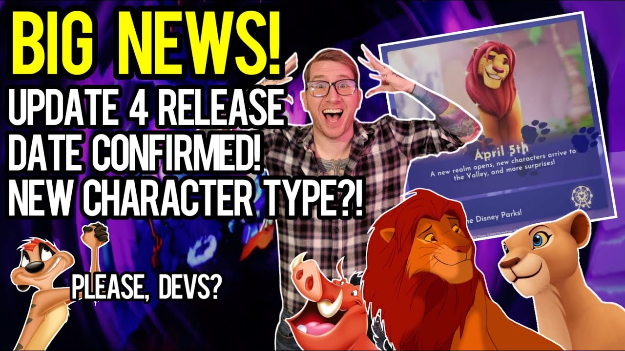 The HYPE is REAL! Disney Dreamlight Valley Update 4 Coming April 5th! Here's What to Expect!