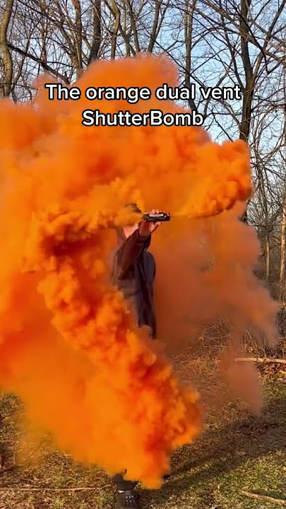 Orange Dual Vent Smoke Bomb