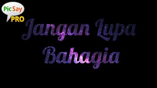 Cara Membuat Text Kelap-Kelip Picsay Pro