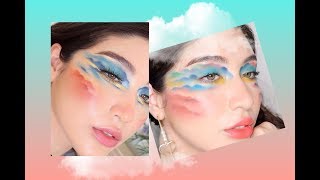 Quick + easy colorful cloud make-up | esantoinette