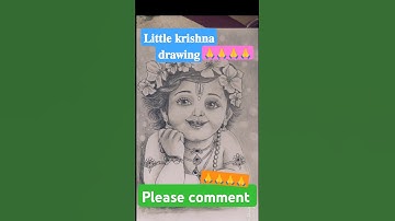 Little Krishna drawing 🙏#youtubeshorts #youtube #shorts