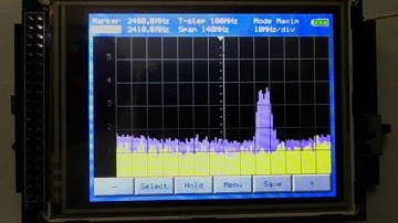 Pocket RF spectrum analyzer SG-4400, WI-FI router test