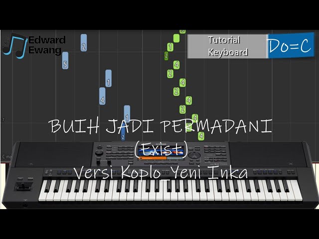 Tutorial Keyboard BUIH JADI PERMADANI Versi Dangdut (Melodi dan Chord Do=C) | Yamaha SX 700 class=