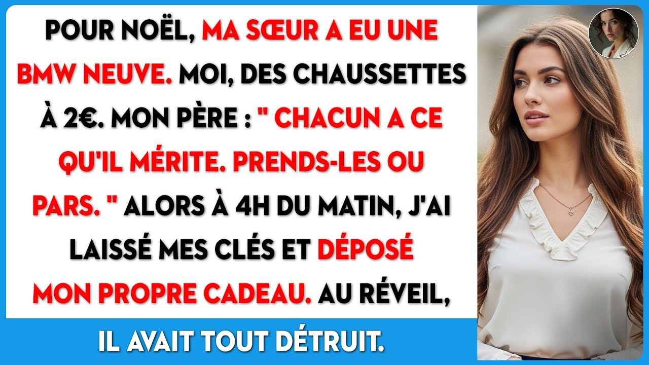 Ma sœur a reçu une BMW à Noël, moi 2$. Je me suis donc volatilisé à 4h du matin.