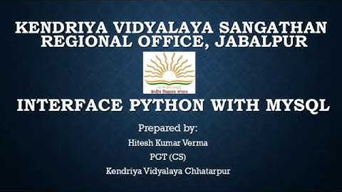 Interface Python with MySQL Part V