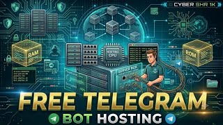 How to Host Telegram Bot for Free Forever 24/7 Hosting App | free telegram bot hosting #cybershr