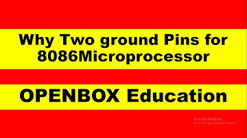 why Two Ground Pins for 8086 Microprocessor #OPENBOXEducation