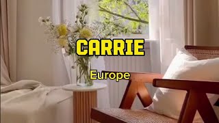 CARRIE by Europe (lyric & terjemah)