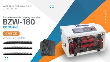 BZW-180 Automatic corrugated tube cutting machine - BOZWANG - ITS-AIM -  #wireprocessing #itsaim