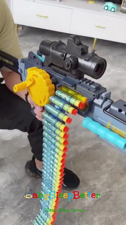 Foam bullet machine gun, child boy toy