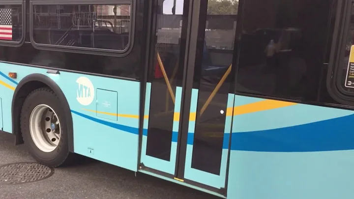 This is the new B82 SBS on the first day in Brooklyn