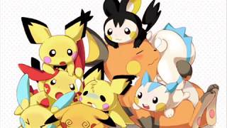 Pichu, Pikachu, Raichu, Plusle, Minum, Pachirusu And Emolga Tribute