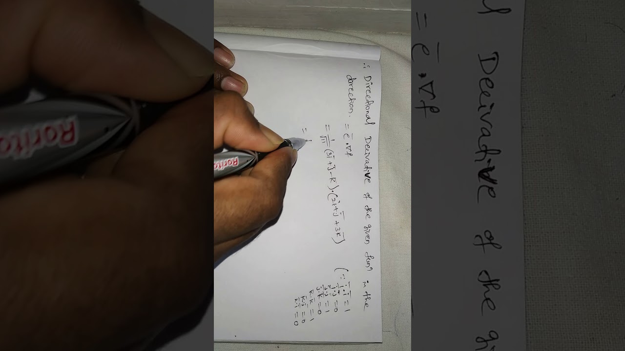 Vector Differentiation problem part 6 - YouTube