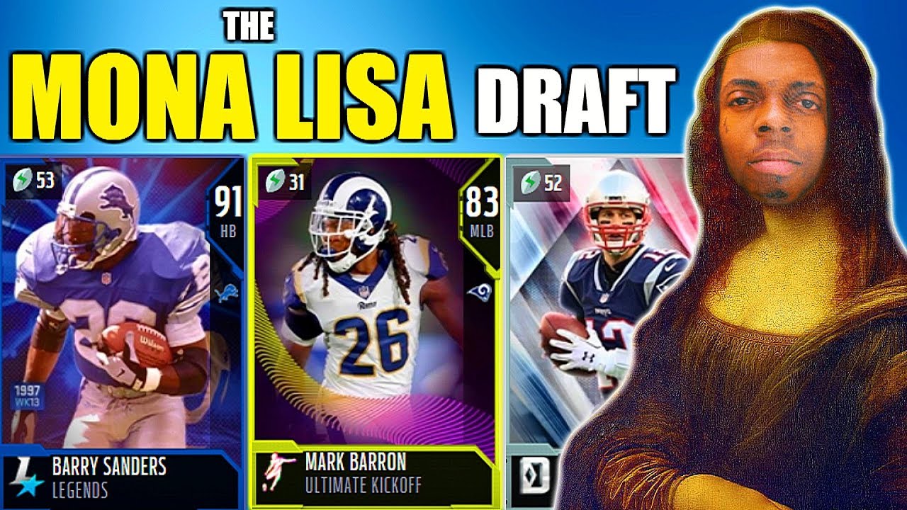 THE MONA LISA DRAFT! PLAYERS WITH THE BEST CARD ART IN EVERY ROUND! Madden 19 Draft Champions