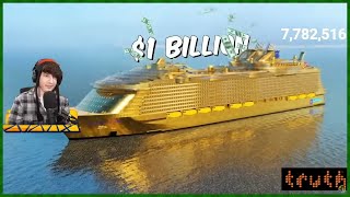 KreekCraft Reacts to MrBeast - $1 vs $1,000,000,000 Yacht!